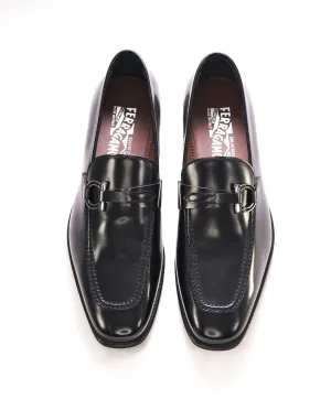 $850 SALVATORE FERRAGAMO - Gancini Bit Loafer Black Leather - 10 E US