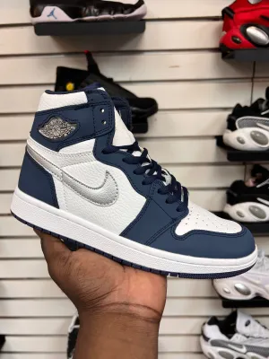 Air Jordan 1 High OG - Midnight Navy and White