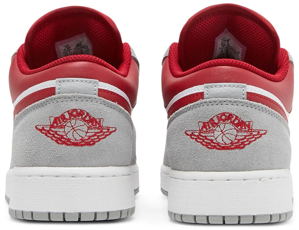 Air Jordan 1 Low GS 'Light Smoke Grey Gym Red'