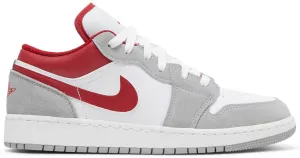 Air Jordan 1 Low GS 'Light Smoke Grey Gym Red'