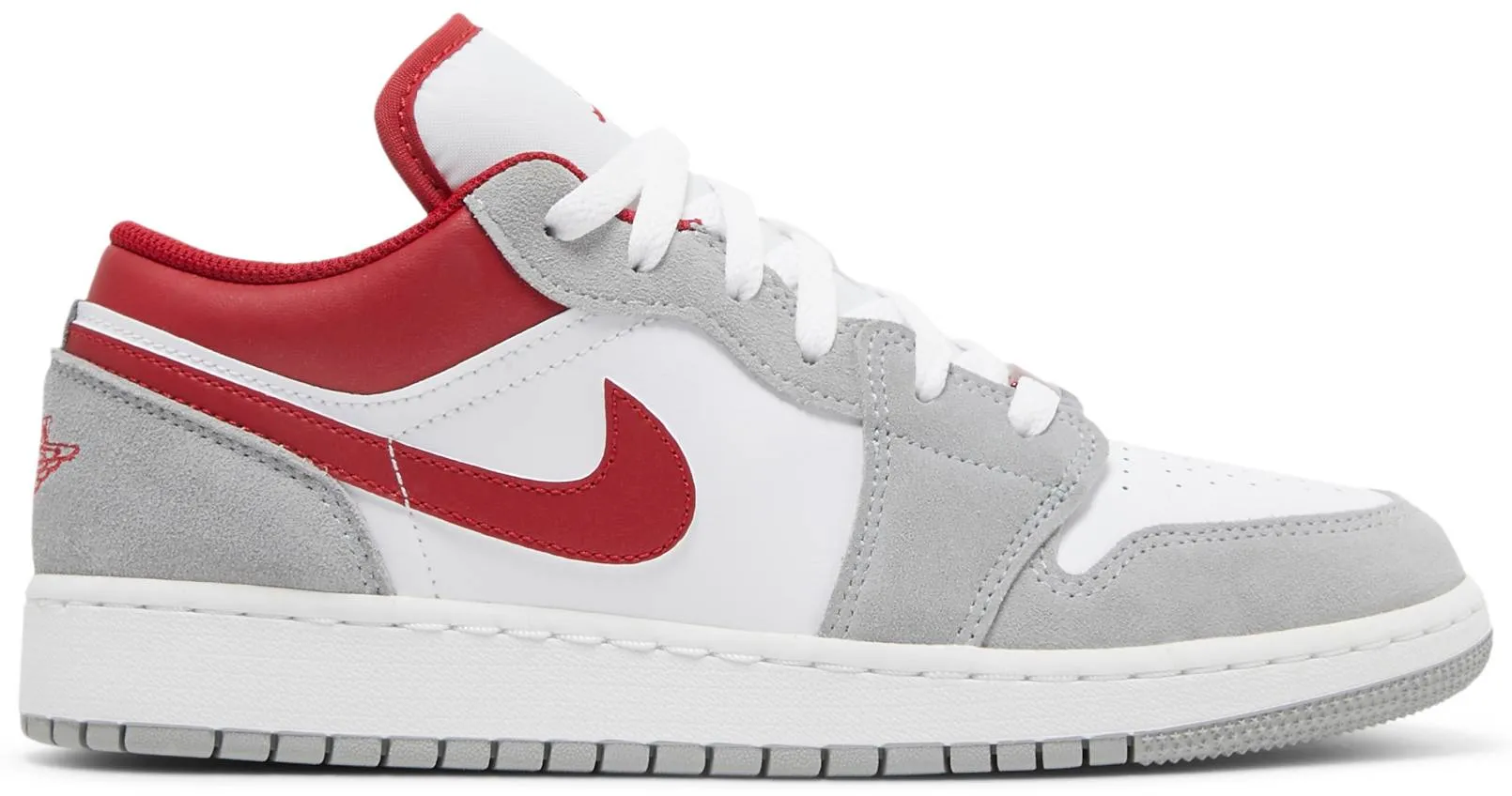 Air Jordan 1 Low GS 'Light Smoke Grey Gym Red'