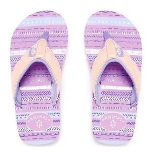 Animal Girls' Swish Glitz Flip Flops