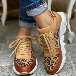 Averitt™ | Leopard Print Casual Sneakers
