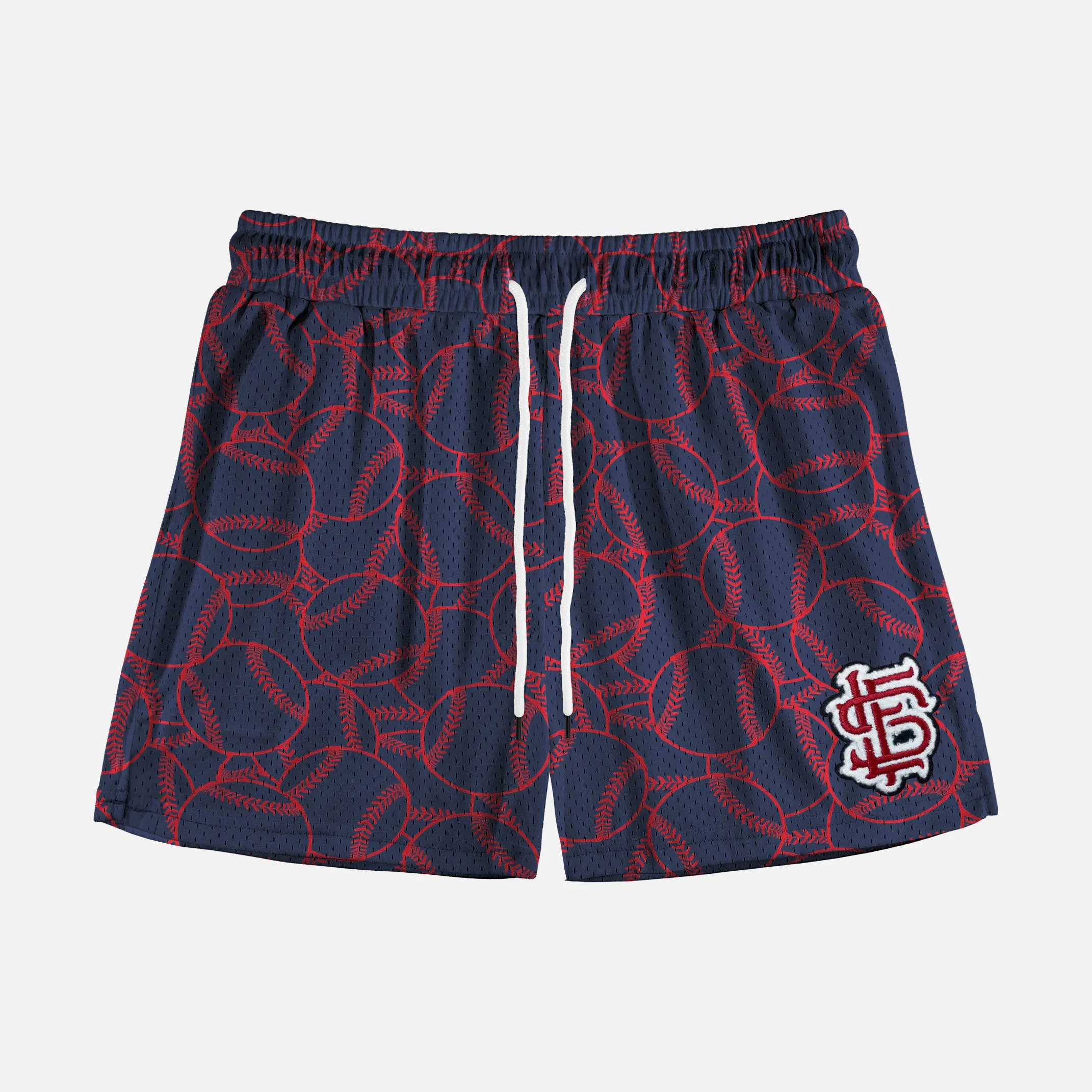 Baseballs Muted Color Shorts - 5"