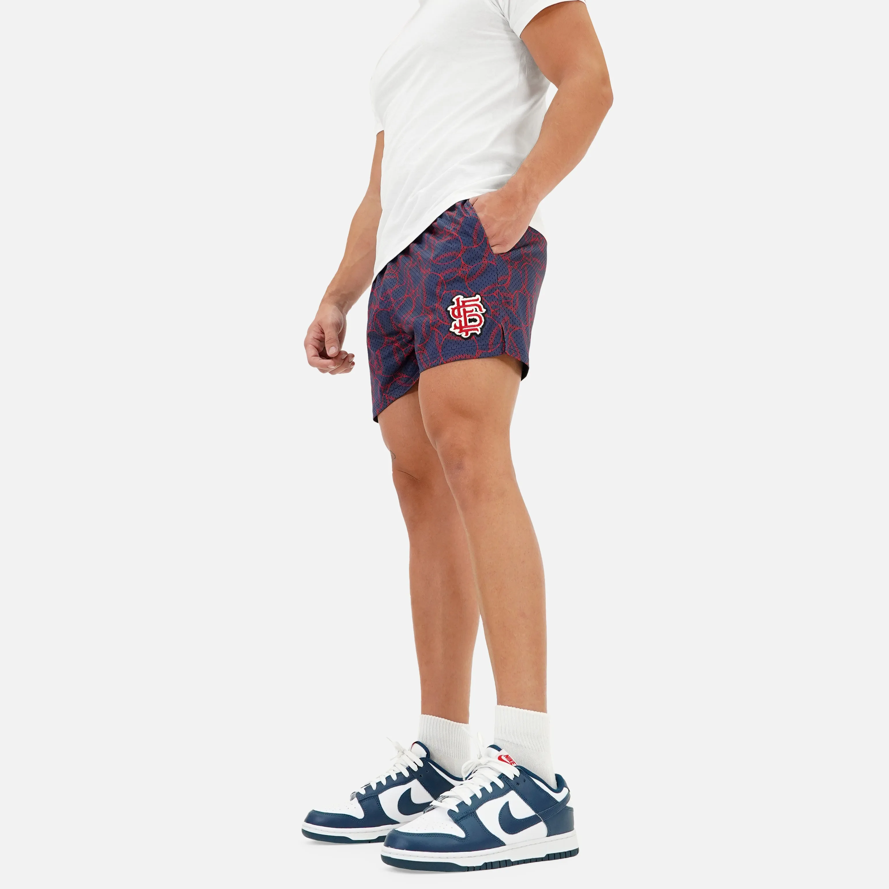 Baseballs Muted Color Shorts - 5"