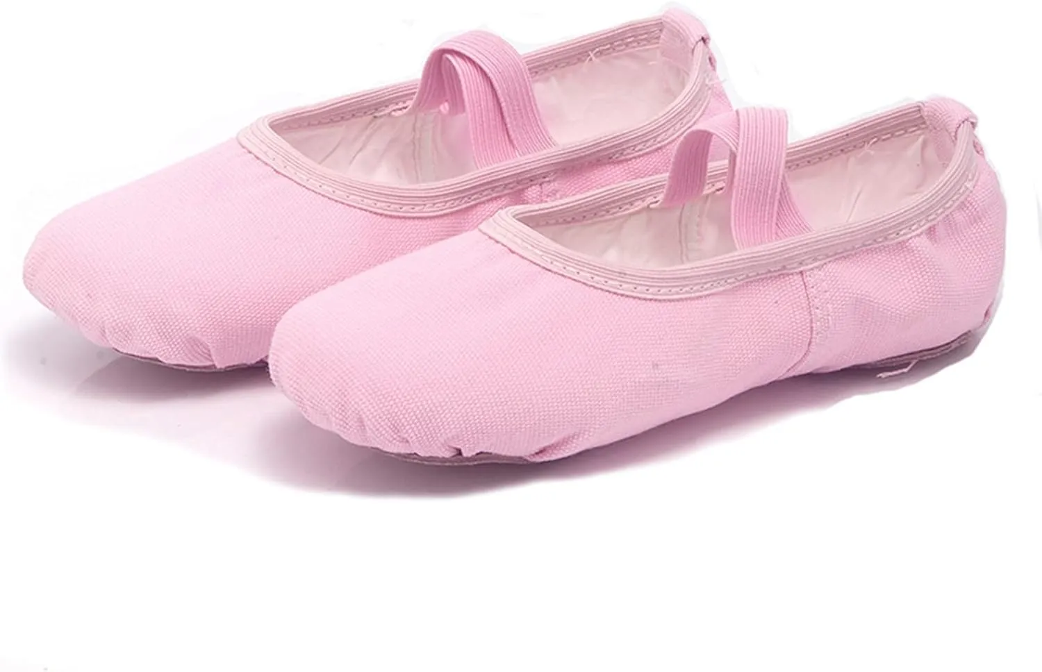 Child Ballet Shoes Toddler Dance Shoes Girls Ballet Slippers Upper Full Suede Pre-Sewn Elastic Ballet Shoes for Girls