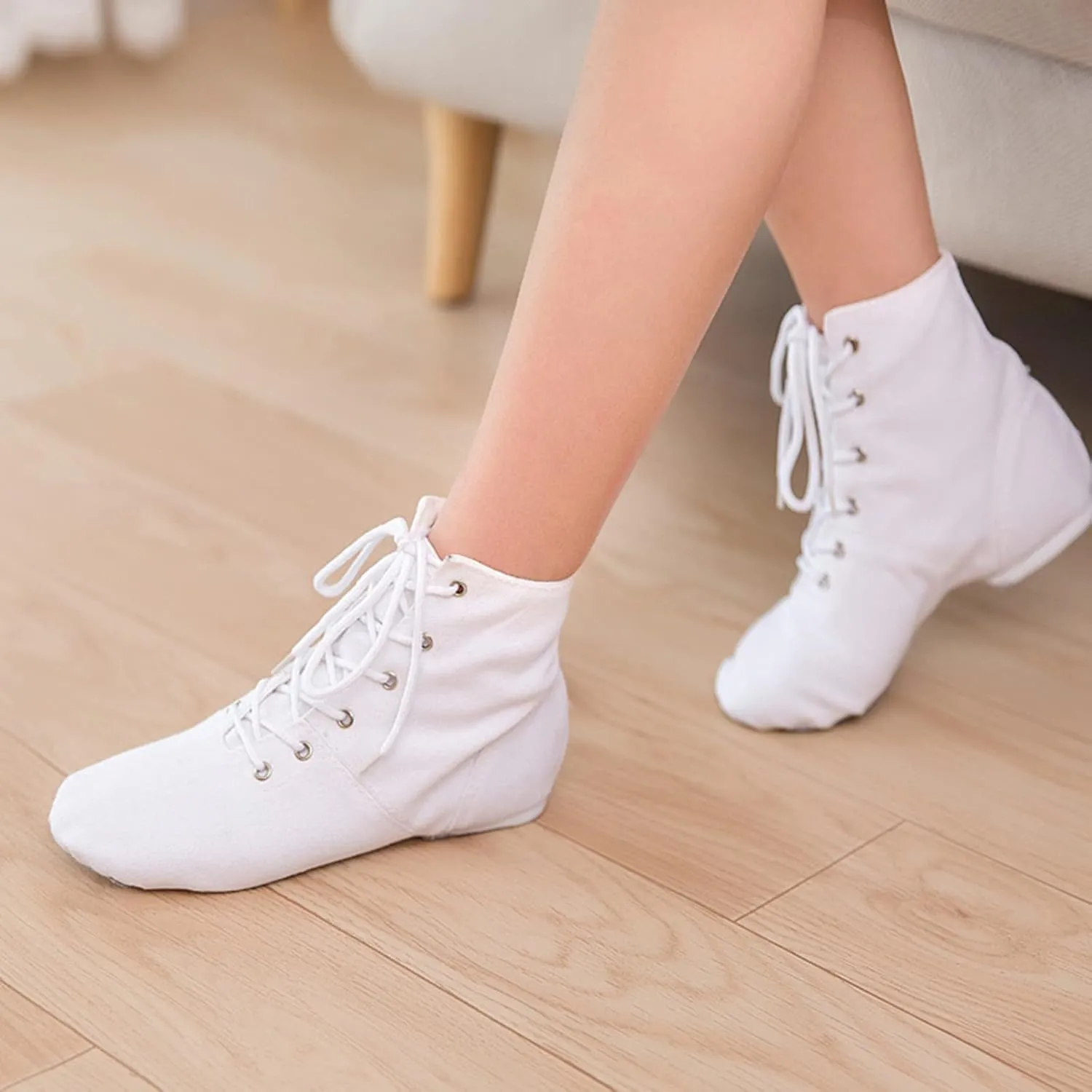 Child Jazz Boots Split Sole Dance Shoes for Boys Jazz Shoes for Girls Dance Booties Black Ballet Flat?? for Girls