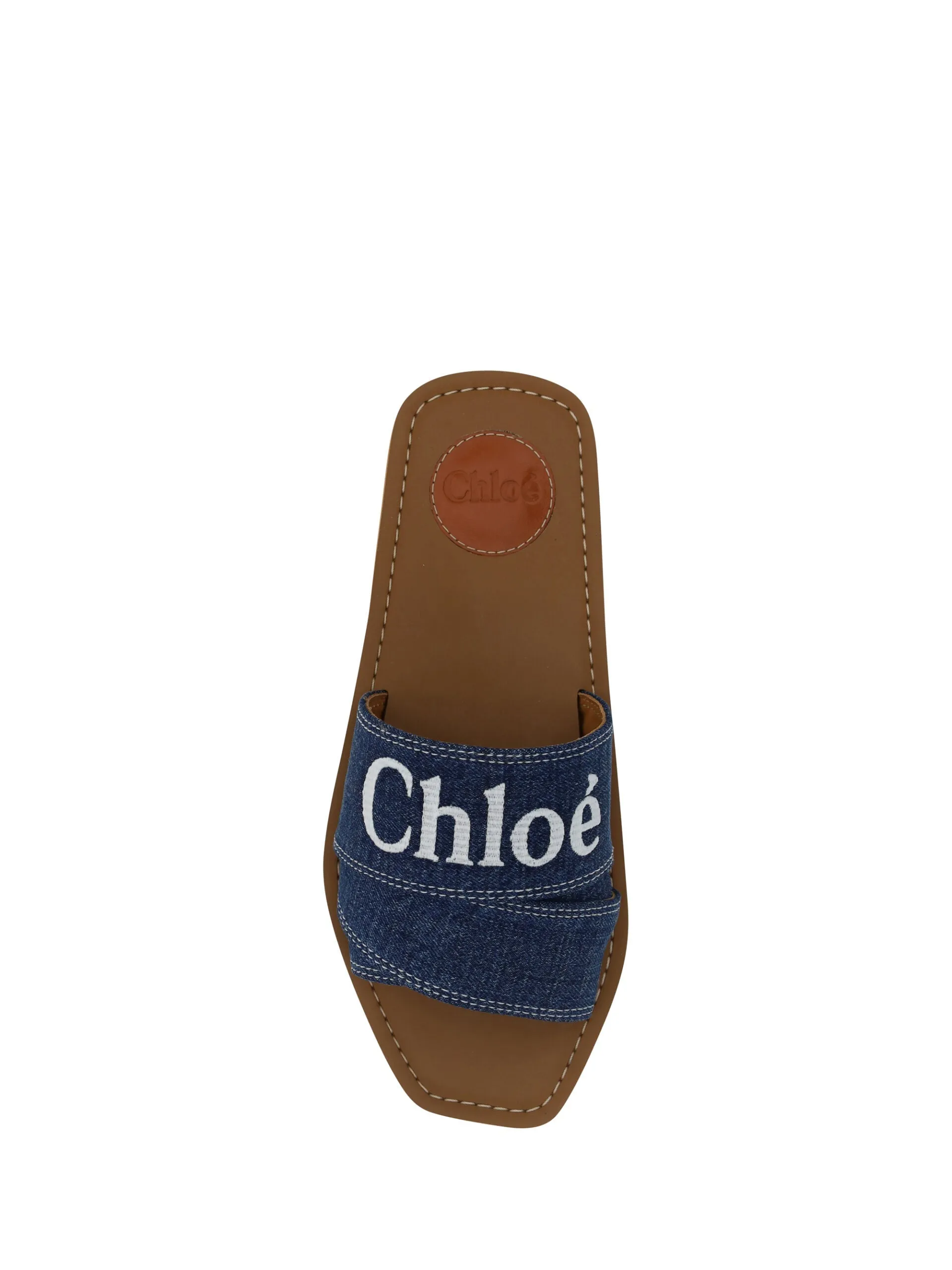 Chloé Sumptuous Cotton Woody Slide Sandals in  Women's