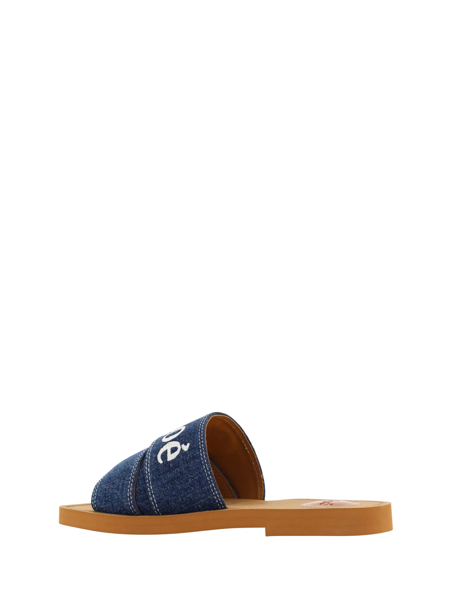 Chloé Sumptuous Cotton Woody Slide Sandals in  Women's