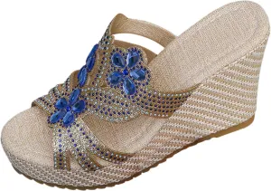 Comfortable Slip on Wedge Slide Sandals for Women Summer Casual Platform Wedge Slides Versatile Summer Shoes