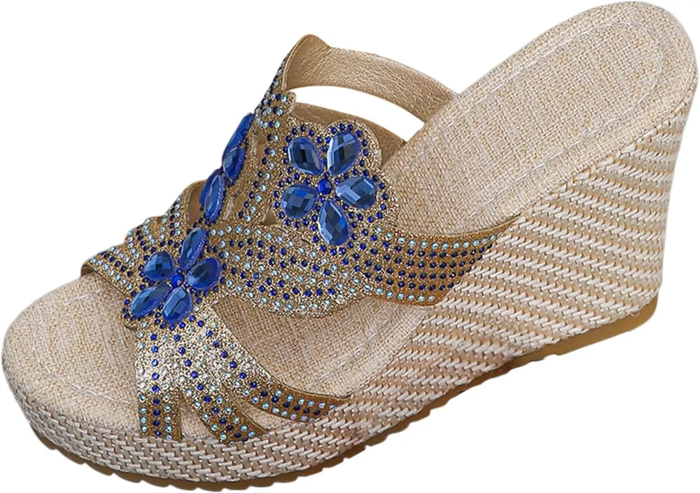 Comfortable Slip on Wedge Slide Sandals for Women Summer Casual Platform Wedge Slides Versatile Summer Shoes