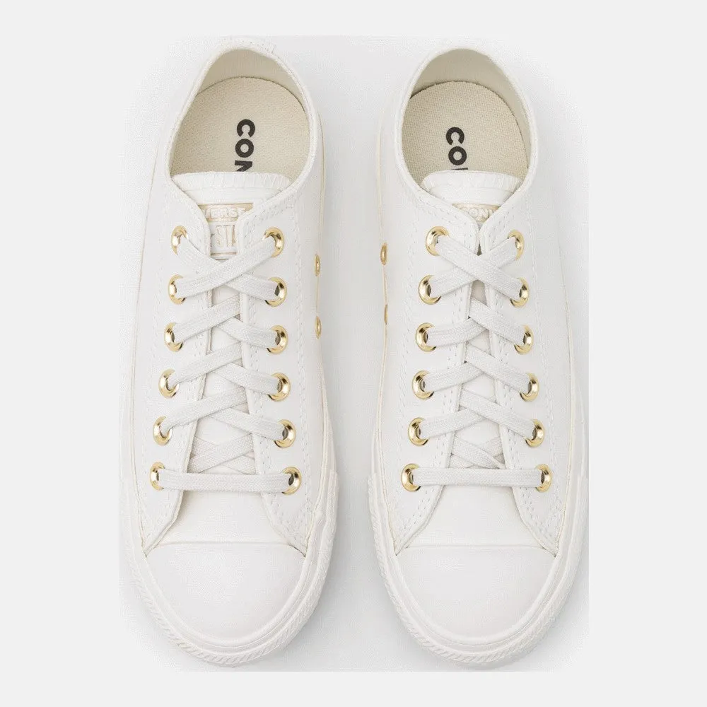 Converse Chuck Taylor All Star sneakers, vintage white/light gold