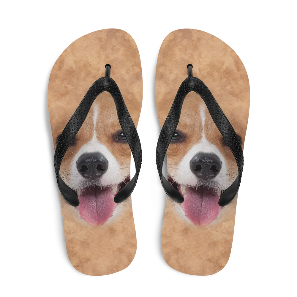 Corgi Dog Flip-Flops