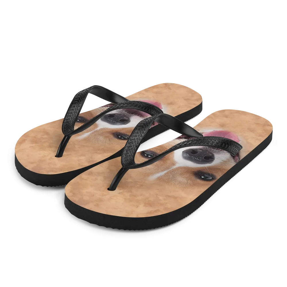 Corgi Dog Flip-Flops