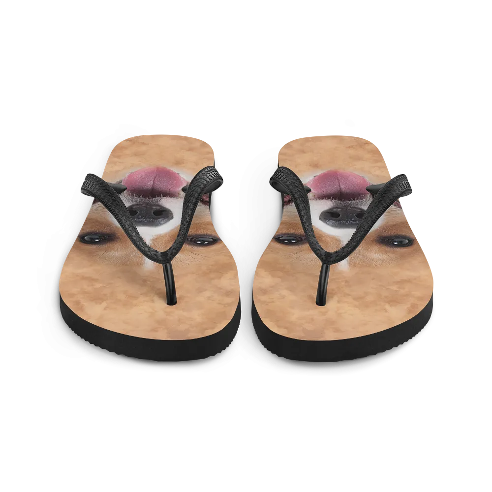 Corgi Dog Flip-Flops