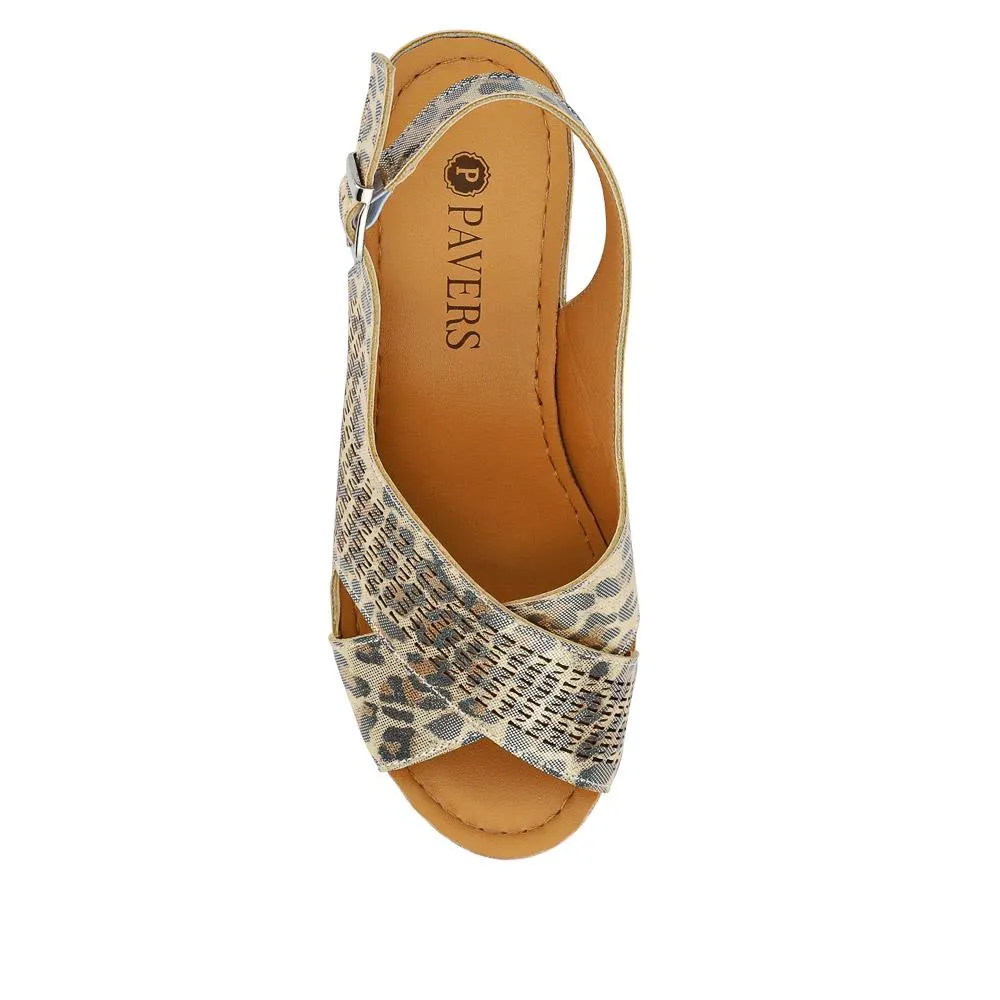 Cushioned Smart Slingback Sandals - WLIG41007 / 327 226