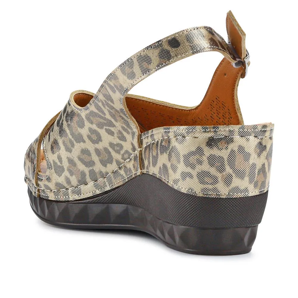 Cushioned Smart Slingback Sandals - WLIG41007 / 327 226