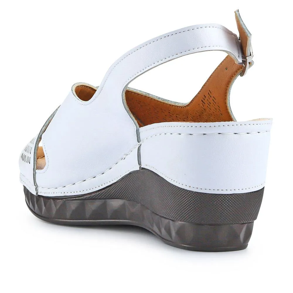 Cushioned Smart Slingback Sandals - WLIG41007 / 327 226