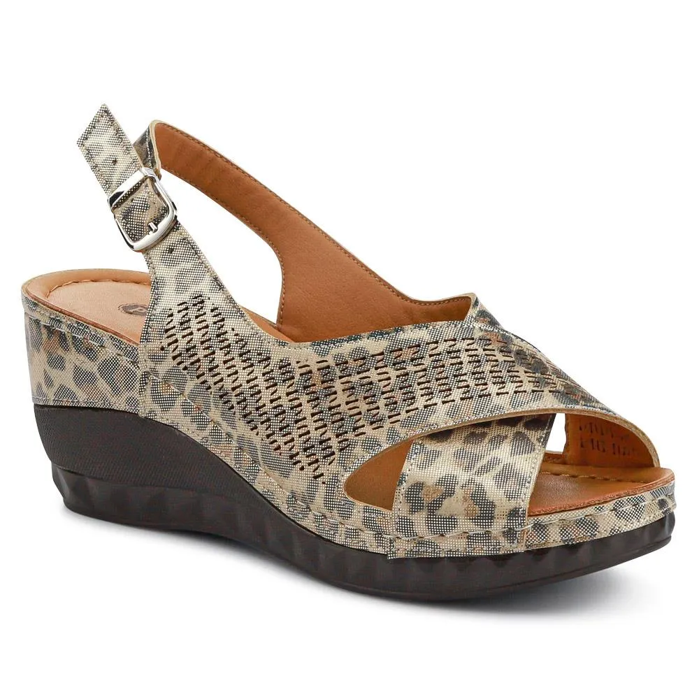 Cushioned Smart Slingback Sandals - WLIG41007 / 327 226