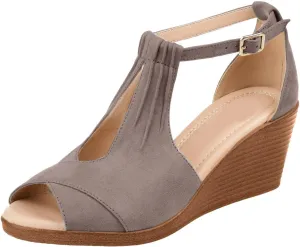 Damping Sole Upgradation Stretch Lightweight Sandals, Reef Platform Sandals Wedges Low Heel Rubber Arch Support Cushion Slip on Going Out Comfortable Black Slides Wedge Slippers Dressy