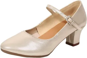Dancing Fashion Ballroom Prom Shoes Dance Women Latin Women's sandals Women Sandals Size 6 Two Strap (Gold, 5)