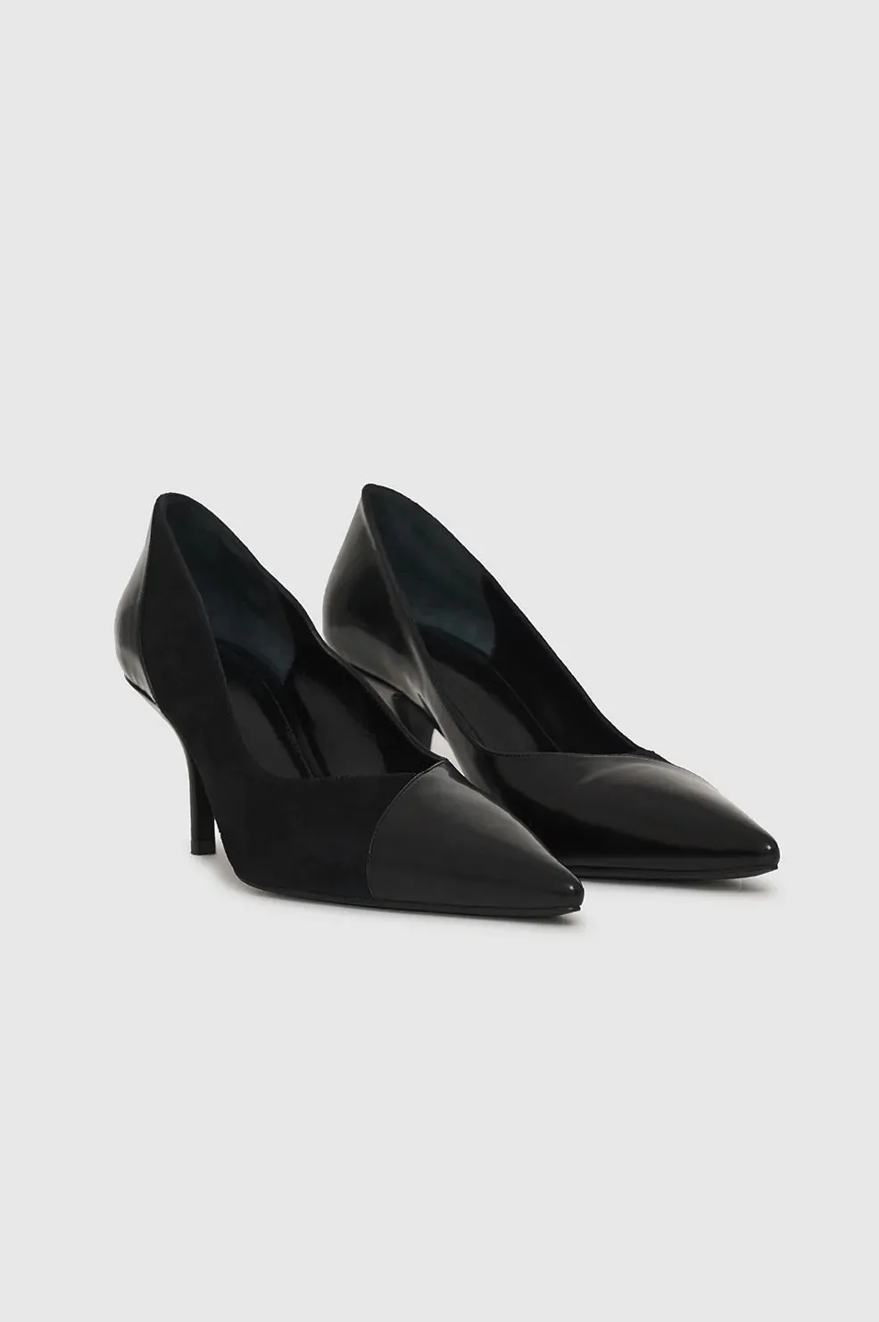 Devon Pumps High Shine And Matte Black