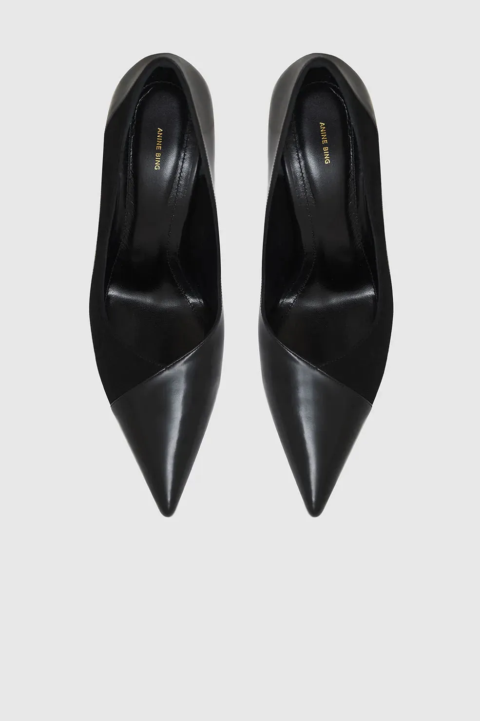 Devon Pumps High Shine And Matte Black