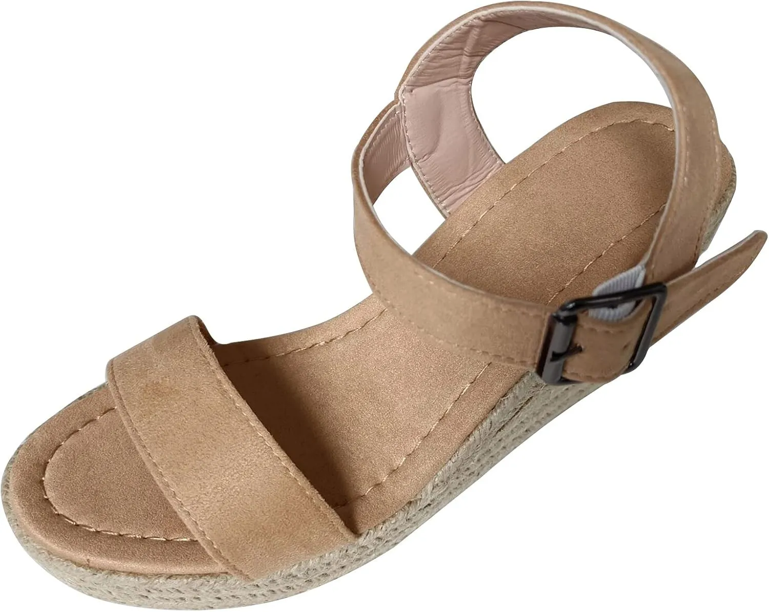 Eduavar Womens Sandals Dressy, Womens Sandals Casual Summer High Wedge Platform Sandals Espadrille Sandals Shoes