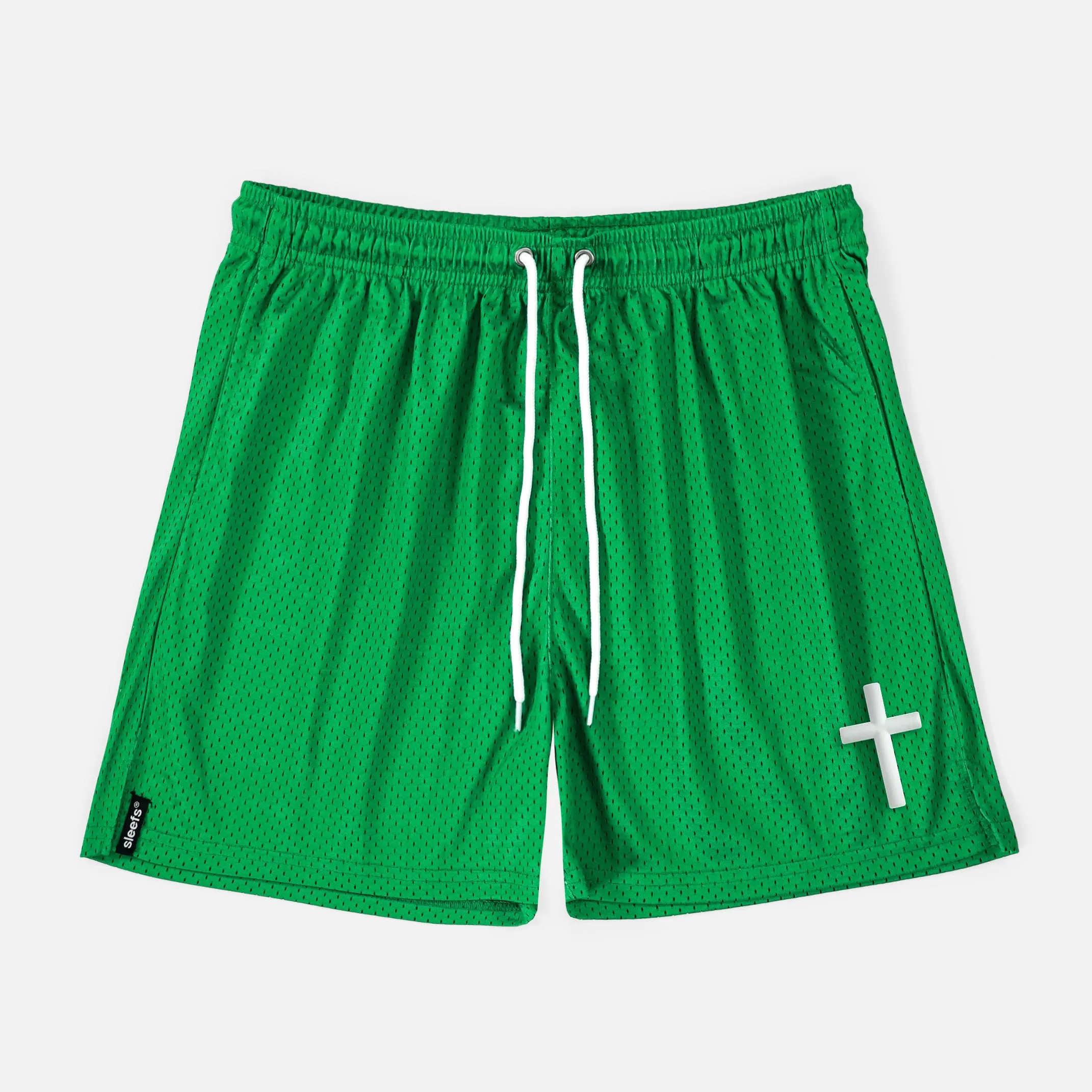 Faith Cross Patch Shorts - 7"