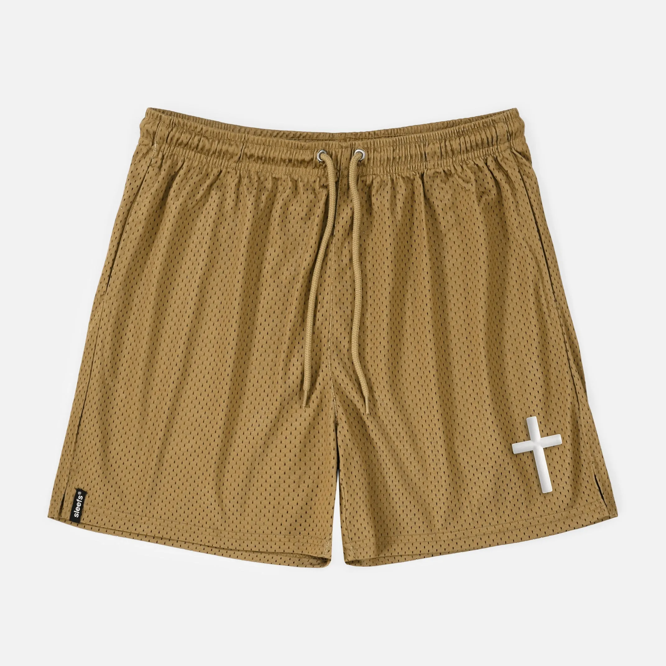 Faith Cross Patch Shorts - 7"