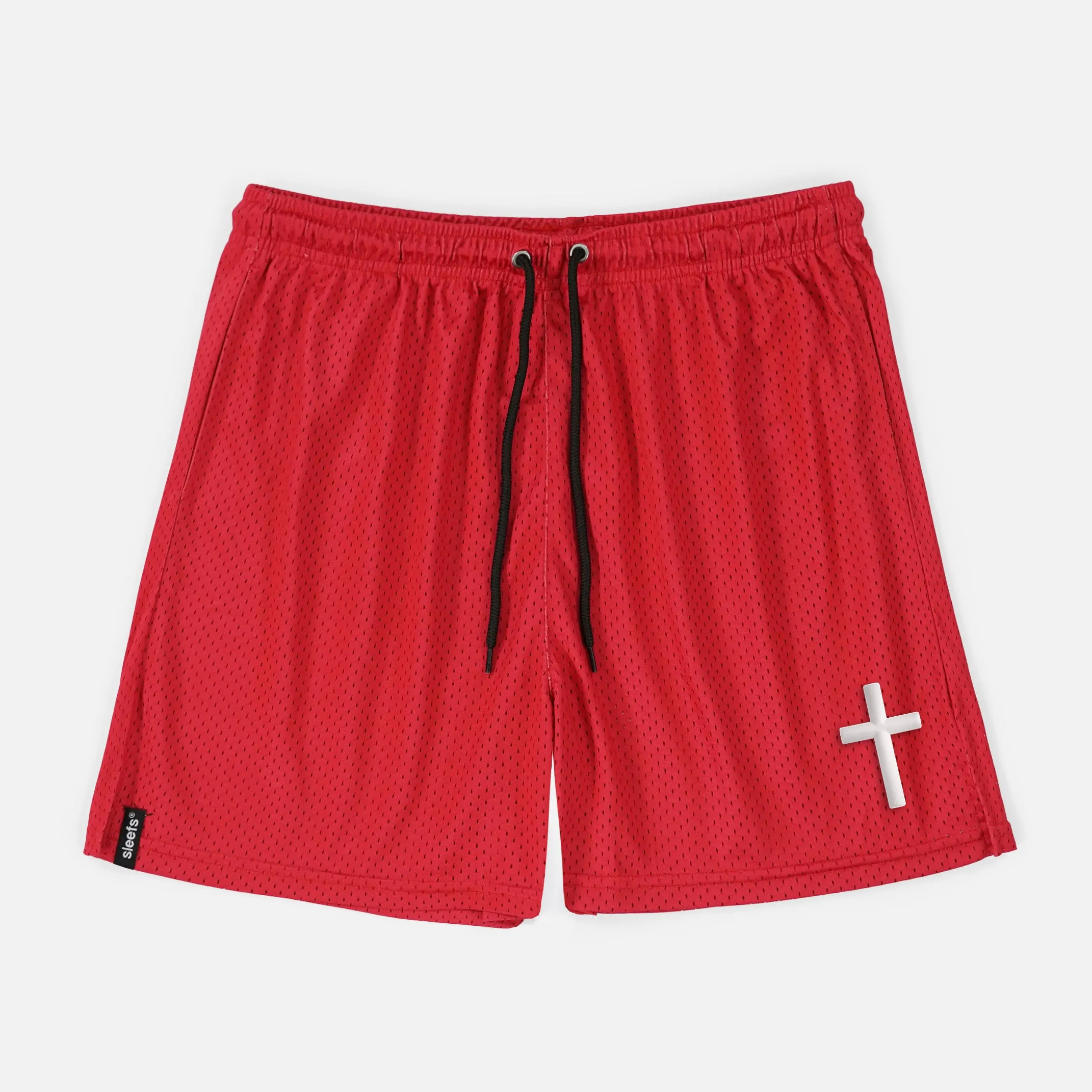 Faith Cross Patch Shorts - 7"
