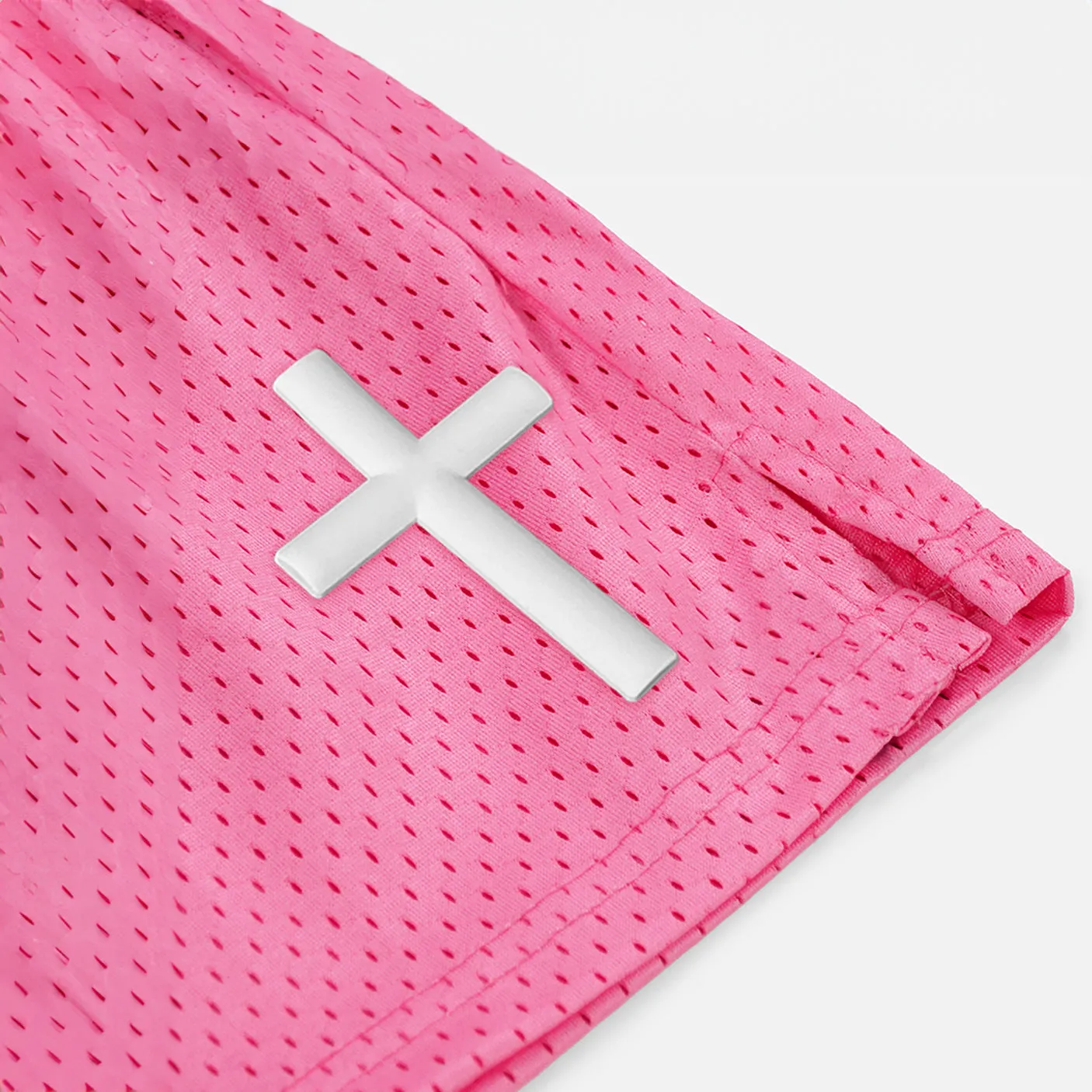 Faith Cross Patch Shorts - 7"