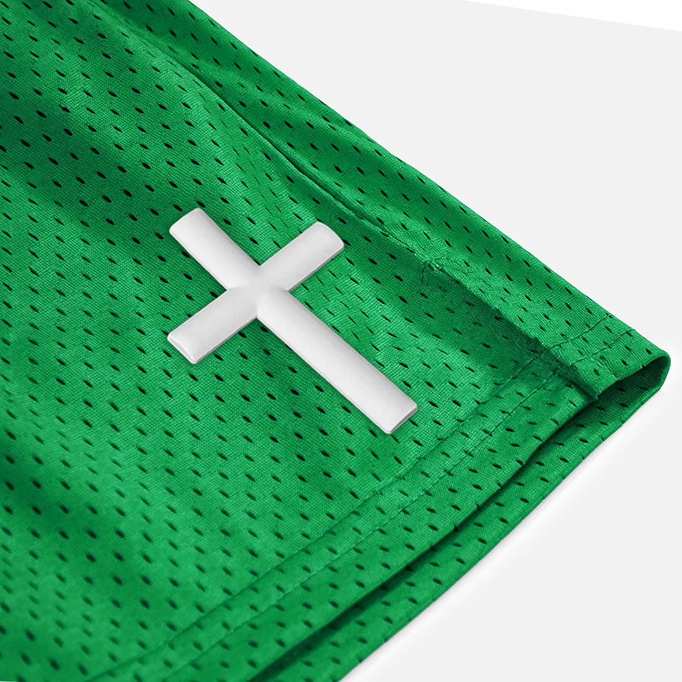 Faith Cross Patch Shorts - 7"
