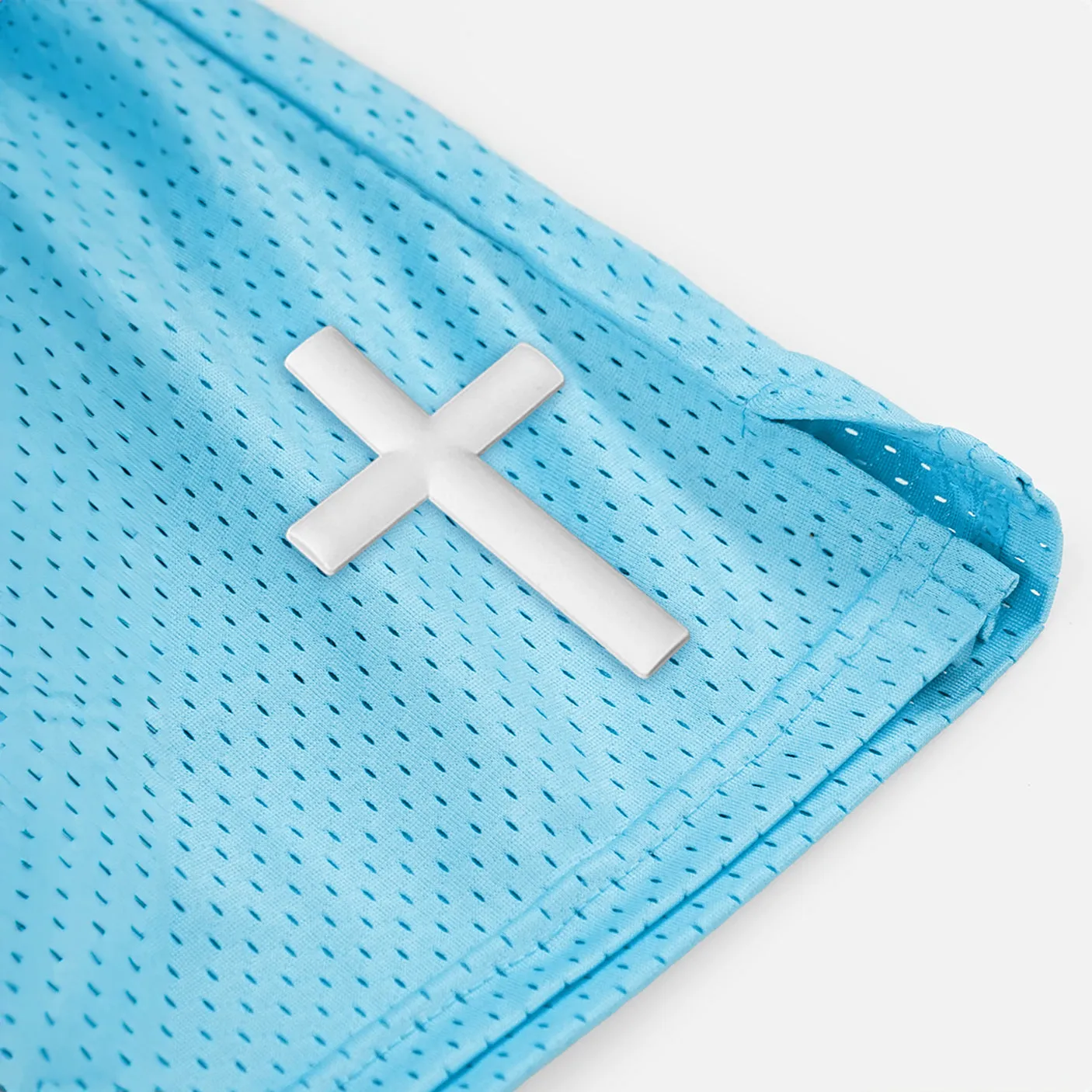 Faith Cross Patch Shorts - 7"