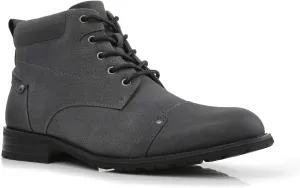 Ferro Aldo Blaine MFA806035 Mens Casual Brogue Mid-Top Lace-Up and Zipper Boots??