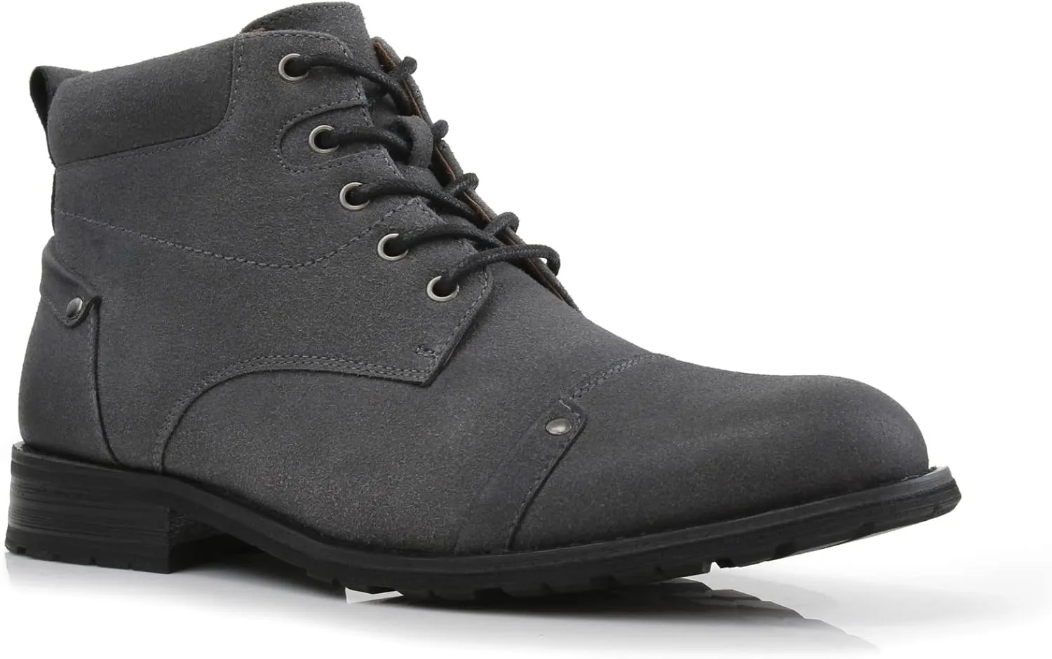 Ferro Aldo Blaine MFA806035 Mens Casual Brogue Mid-Top Lace-Up and Zipper Boots??