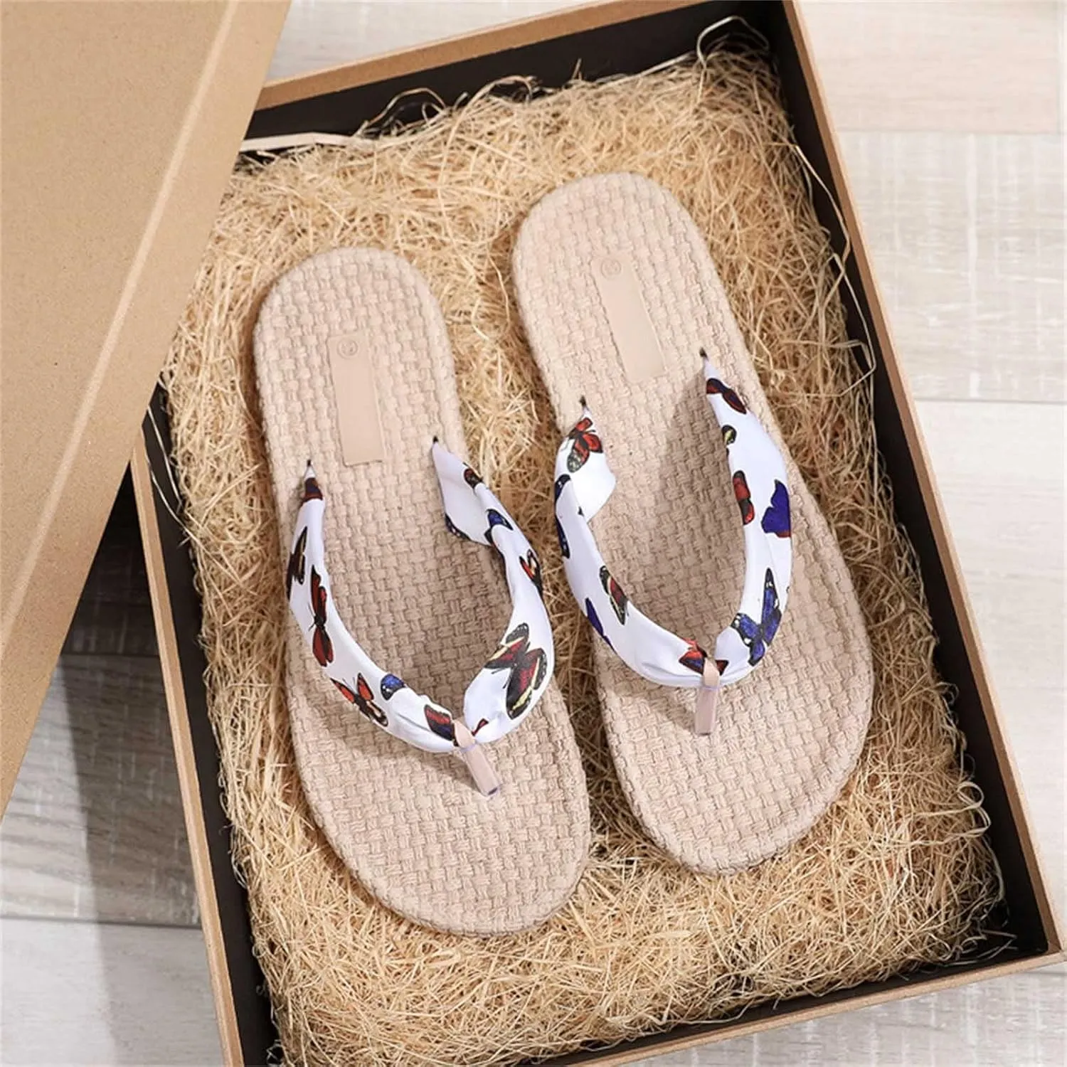 Flip Flops Women Womens Walking Sandals with Arch Support Comfortable Beach Sandals Slip on Thong Flat Sandals