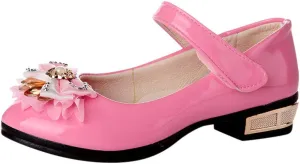 Girls Dress Shoes Mary Jane Shoes for Girls Low Heel Dress Shoes Party Wedding Flat for Little/Big Toddler Girl Shoes