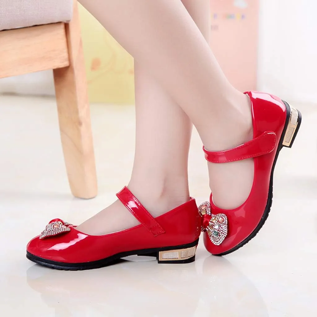 Girls Dress Shoes Mary Jane Shoes for Girls Low Heel Dress Shoes Party Wedding Flat for Little/Big Toddler Girl Shoes
