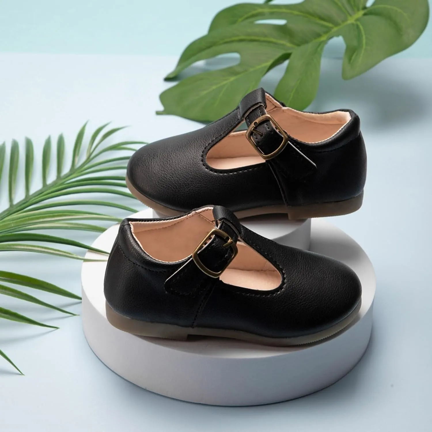 Girls Mary Jane Dress Shoes School Uniform T-Strap Ballet Flat Toddler Little Kid Performance Shoes Toddler Shoes Girl