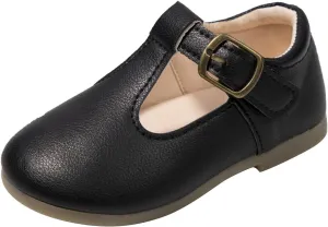 Girls Mary Jane Dress Shoes School Uniform T-Strap Ballet Flat Toddler Little Kid Performance Shoes Toddler Shoes Girl