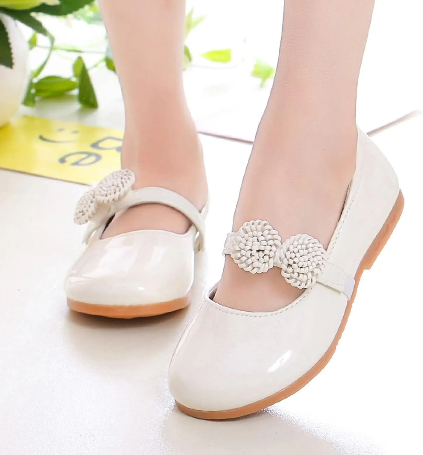 Girl's Mary Jane School Uniform Shoes Toddler Little Kid Dress Shoes Girl Ballet Flat Flower Girl Dress Toddler Shoes