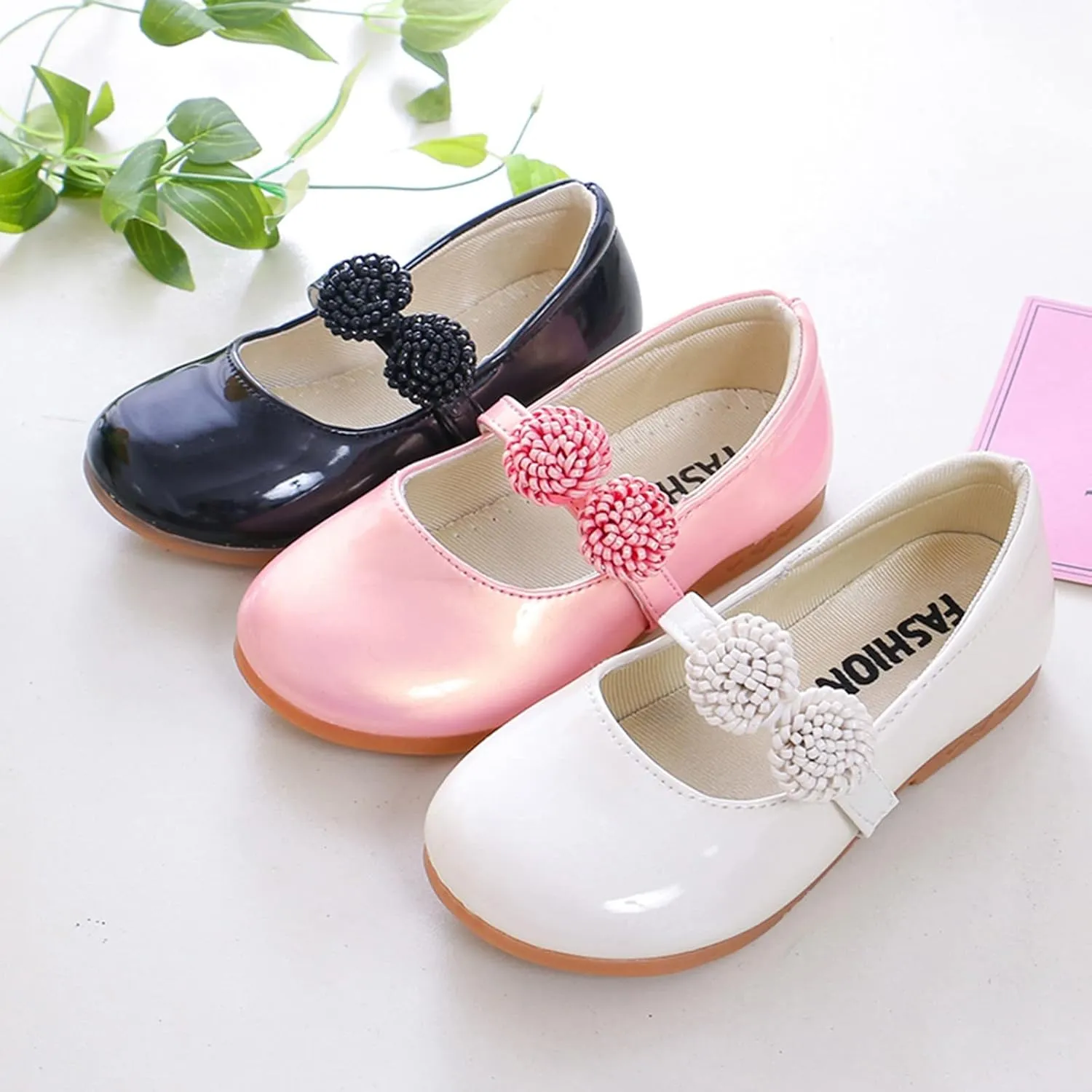 Girl's Mary Jane School Uniform Shoes Toddler Little Kid Dress Shoes Girl Ballet Flat Flower Girl Dress Toddler Shoes