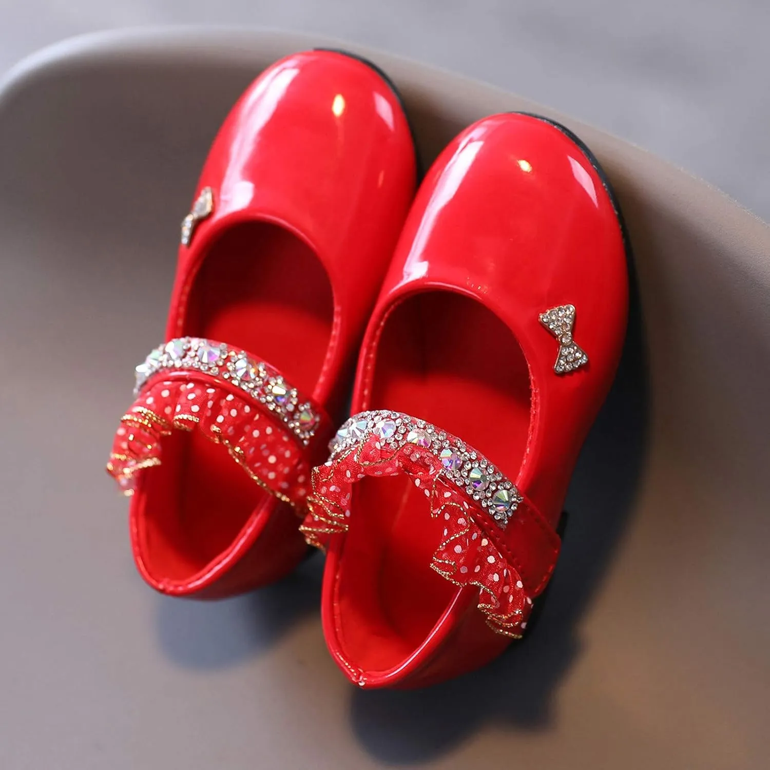 Girls Mary Jane Toddler Girl Dress Shoes Flower Girl Shoes Toddler Girl Ballet Flat for Wedding Party School Kid Shoes
