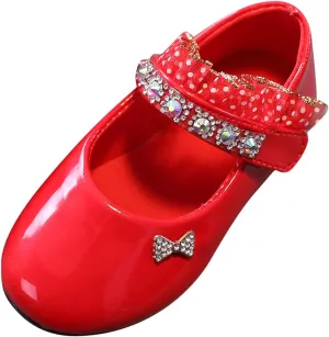 Girls Mary Jane Toddler Girl Dress Shoes Flower Girl Shoes Toddler Girl Ballet Flat for Wedding Party School Kid Shoes
