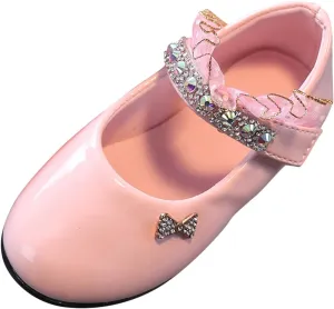 Girls Mary Jane Toddler Girl Dress Shoes Flower Girl Shoes Toddler Girl Ballet Flats for Wedding Black Shoes for Girls