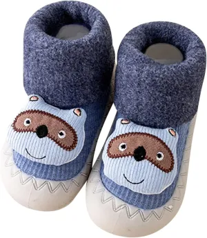 Infant Toddle Winter Boots Toddlers Shoes Soft Indoor Non Slip Warm Cartoon Animal Floor Socks Babies House Shoes