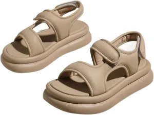 Kids Girls And Boys Sandal Summer Solid Color Rubber Sole Birthday School Sandbeach Toddler Glitter Sandals