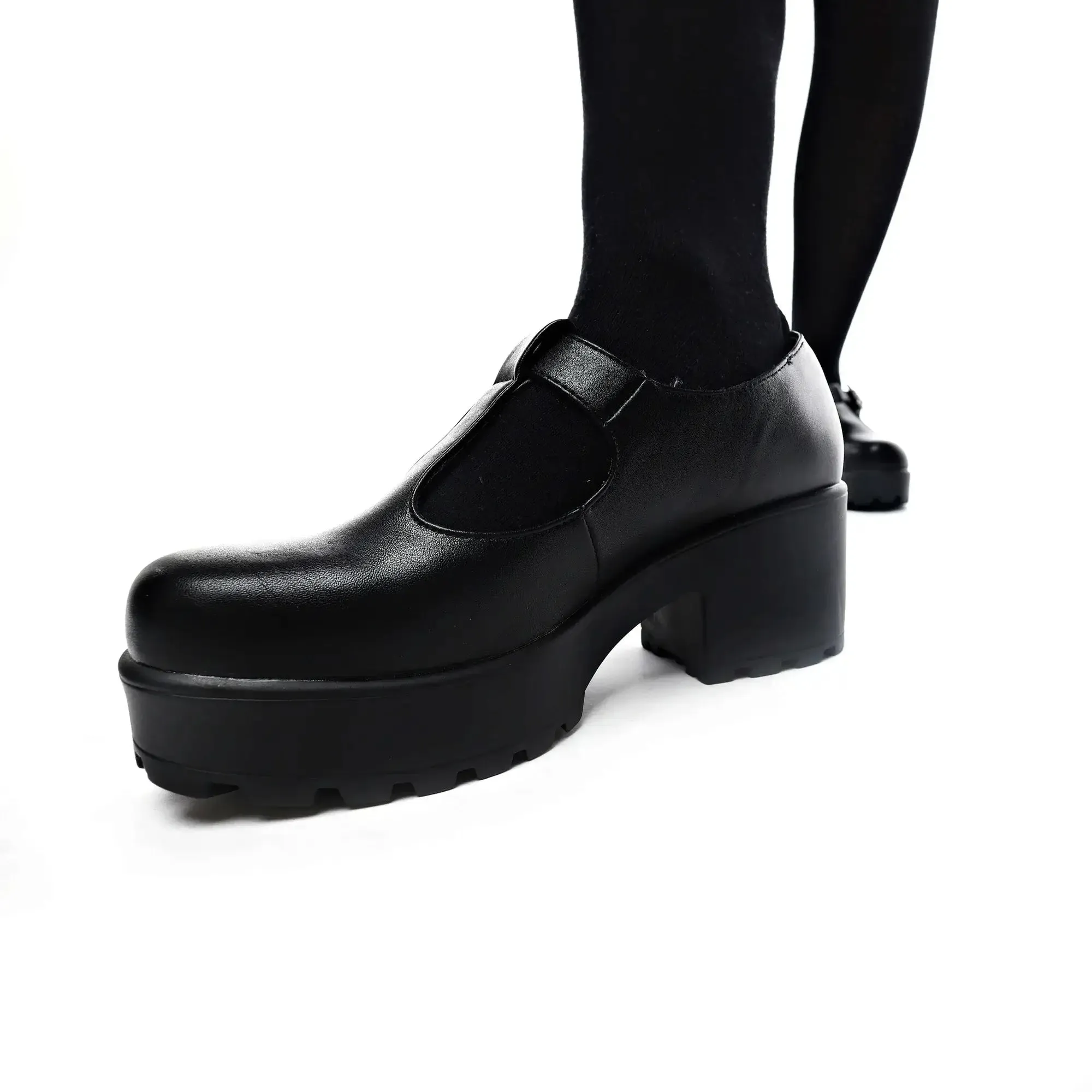 Koi SAI Black Mary Jane Shoes 'Faux Leather Edition'