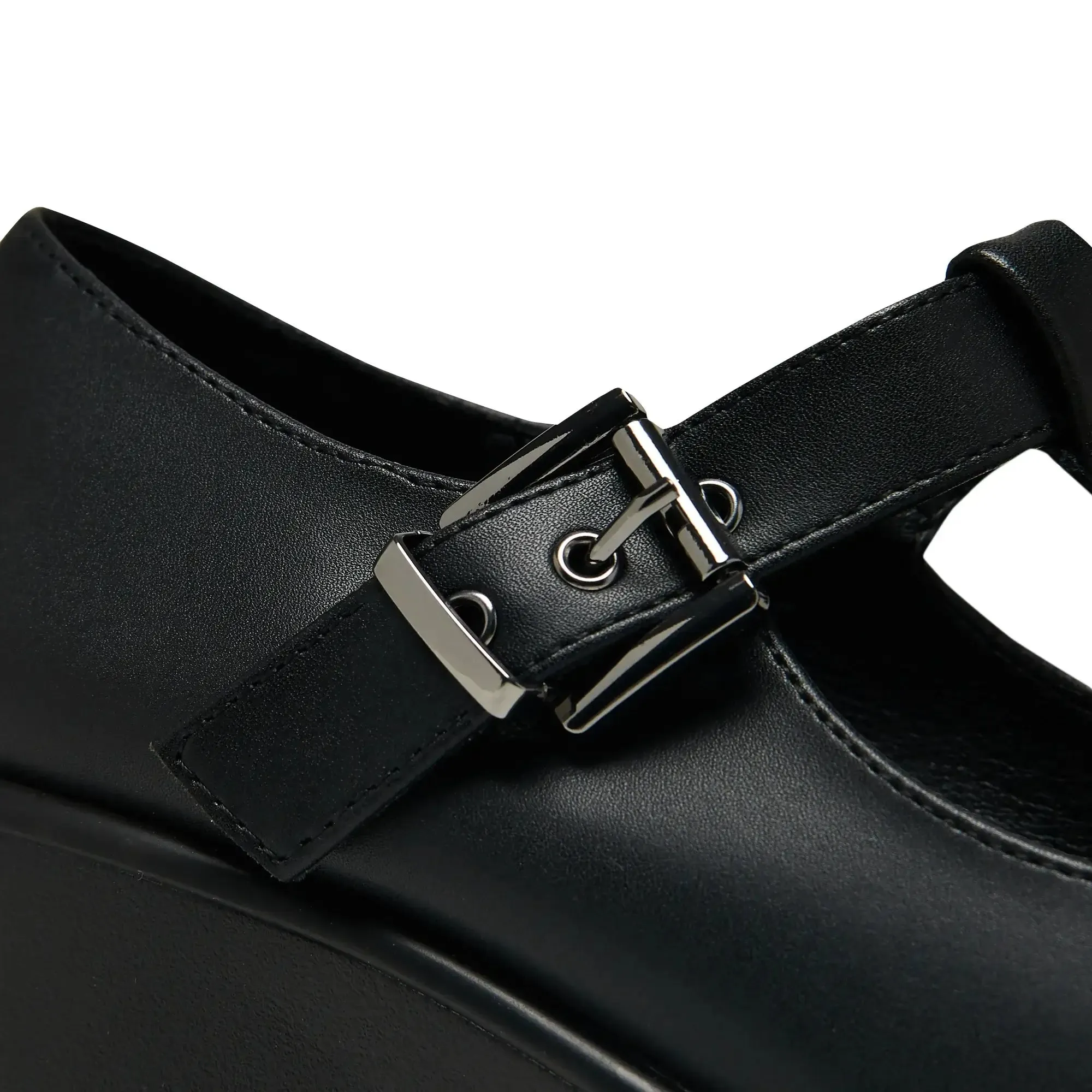 Koi SAI Black Mary Jane Shoes 'Faux Leather Edition'